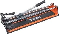Top view of TILER manual tile cutter showing full tool