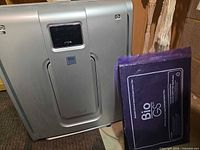 Front view of Rabbit Air BioGS SPA-421A purifier with sealed replacement filter