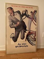 Framed Pee-wee’s Big Adventure poster full view