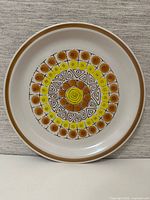 Front view of plate showing full design