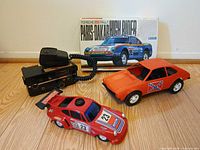 CB radio toy, General Lee car, boxed Porsche 959 kit