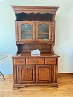Front view of buffet hutch showing overall design