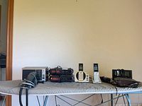 Group shot of all electronics on table