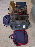 lineup of all luggage pieces