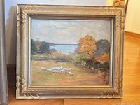 full view of framed painting