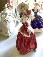 Front view of Royal Doulton Christmas Morn figurine