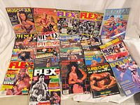 All magazines laid out showing titles and covers
