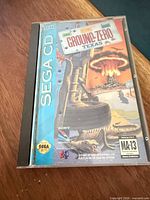 Front of Sega CD jewel case showing cover art and rating