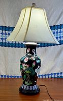 Full view of lamp with shade