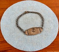 Full view of bracelet on background