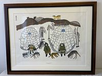 Front view of framed print showing artwork and frame
