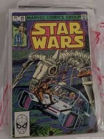 Front cover of Star Wars issue 69 comic in bag and board