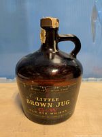 Front view showing label and jug form