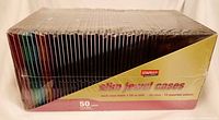 Front view of sealed Staples slim jewel cases box