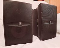 Front view of both Yamaha NS-SW1 speakers
