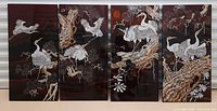 full set of four panels side by side showing continuous scene