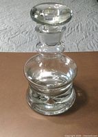 Full view of Krosno decanter with stopper