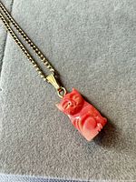 Full view of necklace with pendant