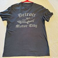 Full front view of John Varvatos Detroit Motor City t-shirt