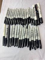 Full lot of mixed Sharpie and Marks-A-Lot black permanent markers