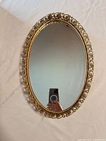 Full view of oval mirror front