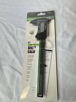 Front view of sealed blister pack showing full caliper and packaging text