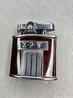 Front view showing enamel panels and monogram
