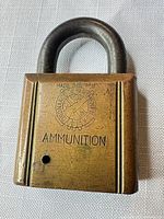 Front view showing ordnance seal and AMMUNITION text