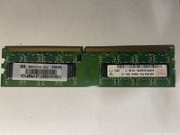 Front view of the 1GB DDR2 module showing Hynix ICs and Lenovo barcode label