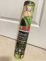 Front view of sealed cylindrical packaging with Dragon Ball Z x Higround branding