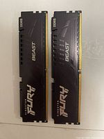Front view of both RAM sticks showing branding and heat spreaders