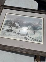 Full view of framed Michael Sloan print