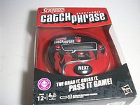 Front of sealed Scrabble Catch Phrase box showing game unit and branding