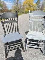 Both chairs side by side showing color differences and overall form