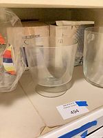 Pedestal trifle bowl beside boxed item