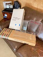 Boxed Salton Hotray food warmer, boxed platter, acrylic riser, personalized acrylic plate