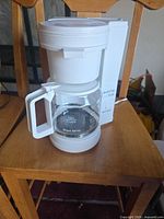 Front view of West Bend coffee maker with carafe inserted
