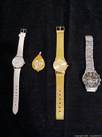 Group shot of the four timepieces