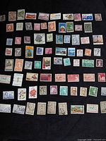 All 80 stamps displayed on black background