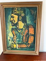 Front view of framed Rouault print