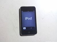 Front view of powered-on iPod touch