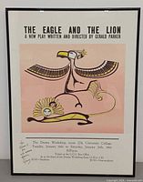 Full view of framed poster