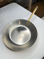 Interior view of stainless steel lined 10" skillet