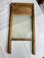 Full view of wooden washboard front
