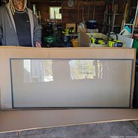 Glass insert leaning against original EMCO door box