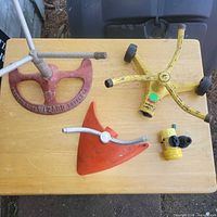 All three sprinklers on tabletop showing overall condition