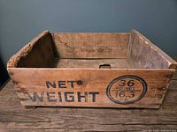 Front view showing Net Weight 36 Pounds 16.3 kg lettering
