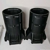 Front view of both ETC 19° lens tubes standing upright