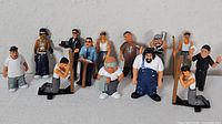 All 12 Homies figures standing in row