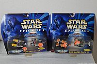 Both sealed Pod Racer packs front view